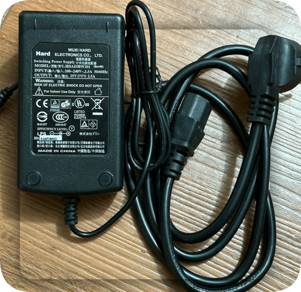 *Brand NEW* 15V 2.5A 37.5W Round Port Power Adapter for MRS-600A3LED Scannerr Power Supply